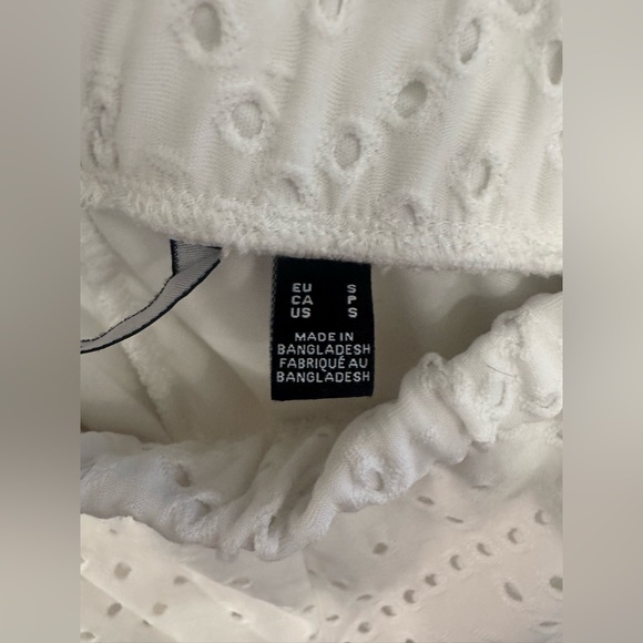 Vera Moda White Eyelet Ruffle Shorts S - Picture 4 of 8